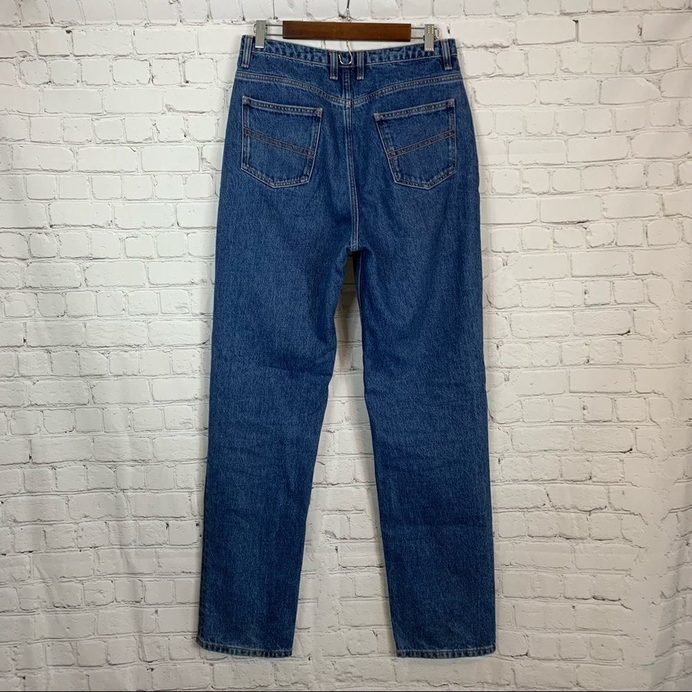 ASOS Collusion Mom Jeans size 30long Dark Wash - Picture 5 of 12